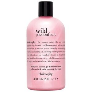 Philosophy Wild Passionfruit Scented Shampoo, Shower Gel, & Bubble Bath